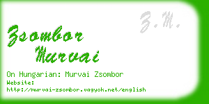 zsombor murvai business card